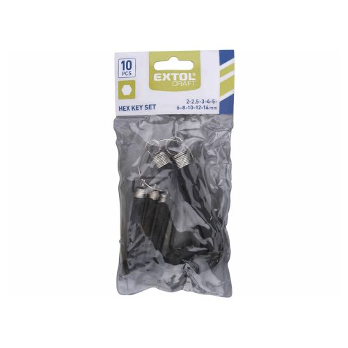 Imbuszkulcs készlet Extol Craft 10 db