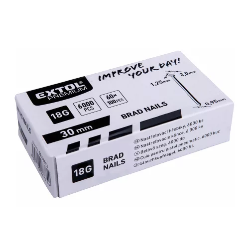 Szeg fejjel 6000 db 30 x 1,25 x 0,95 mm Extol Premium