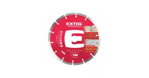 Gyémántvágó szegmenses 180 mm Extol Premium