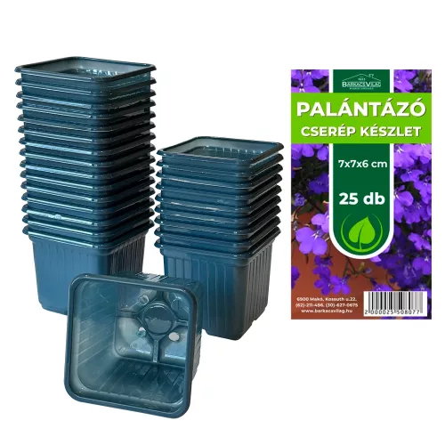 Palántázó cserép 7x7x6 cm 25db/csomag