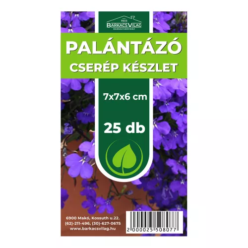 Palántázó cserép 7x7x6 cm 25db/csomag
