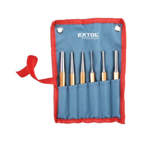 Lyukasztók és kiütők, 6 darabos készlet Extol Premium