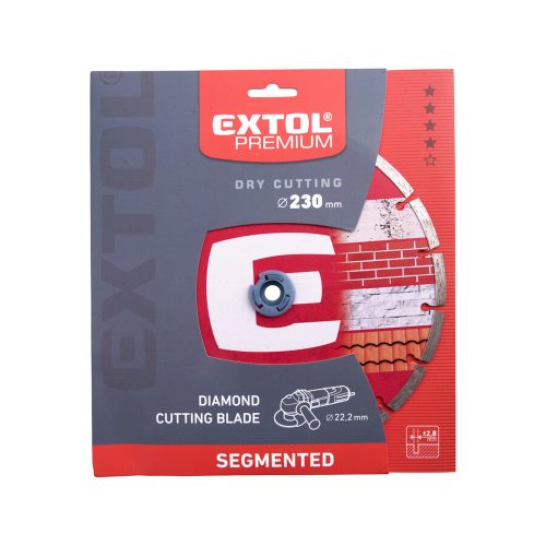 Gyémántvágó szegmenses; 230×22,2mm, Extol Premium