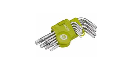 Torx kulcs készlet 9 db rövid Extol Craft