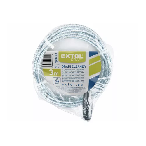 Lefolyócső tisztitó 3 m x 5 mm Extol Craft