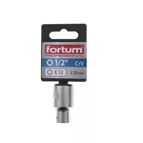 Dugófej torx 1/2" 38mm E12 Fortum
