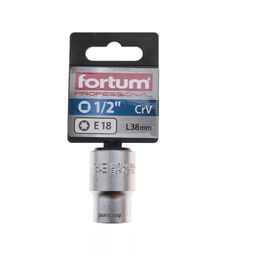 Dugófej torx 1/2" 38mm E18 Fortum
