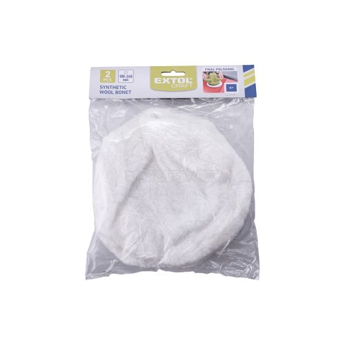 Polírkorong, fehér, szintetikus gyapjú; 180-240 mm
