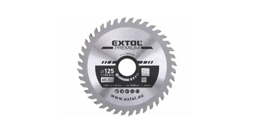 Körfűrészlap, keményfémlapkás 125x22,2 mm T40