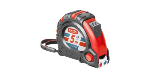 Mérőszalag 5 m, gumírozott, mágneses Extol Premium