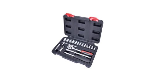 Dugókulcs készlet, 19 db-os, Extol Premium