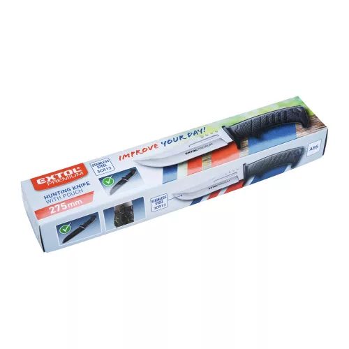 Vadász- és túrakés, 275 mm, Extol Premium