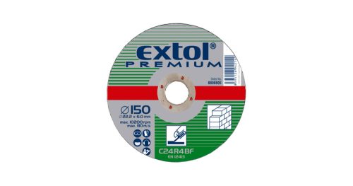 Csiszoló korong kőhöz, zöld; 150×6, Extol Premium