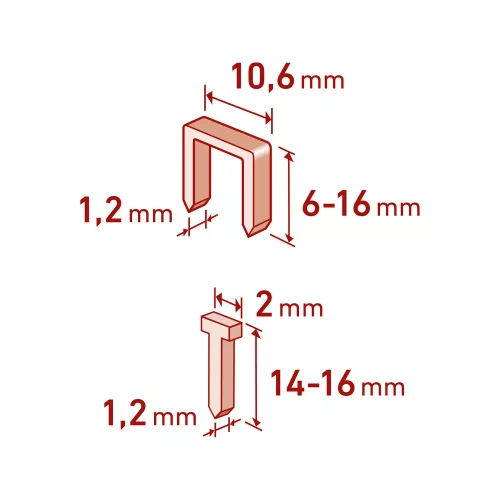 Tűzőgép  2in1 Fortum 4770702 kapocs 10,6 mm