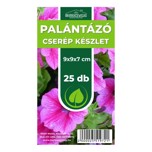 Palántázó cserép 9x9x7 cm 25db/csomag