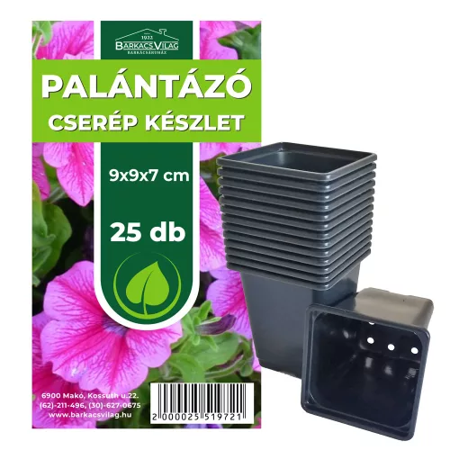 Palántázó cserép 9x9x7 cm 25db/csomag