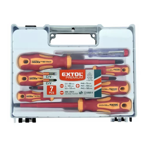 Csavarhúzó készlet 7 db Extol Premium