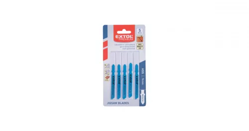 Fűrészlap, dekopír egyenes vágáshoz 5db 51x1,2mm HSS
