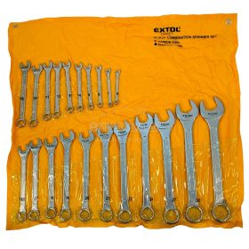 Csillag-villás kulcs 21 db-os készlet, műanyag tartóban