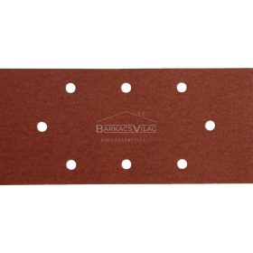 Csiszolópapír, tépőzáras, P80, 93 x 190 mm, 5db/cs