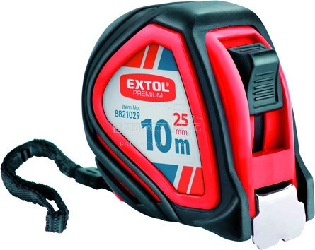 Mérőszalag, 1 stoppos, 10 m × 25 mm, Extol Premium