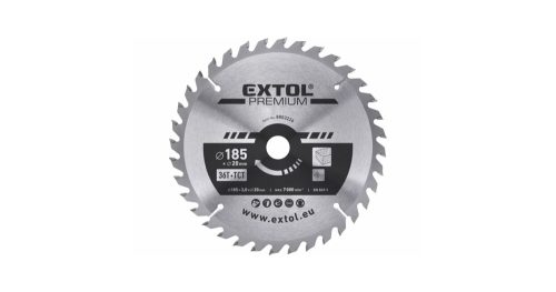 Körfűrészlap, keményfémlapkás 185x20 mm T36