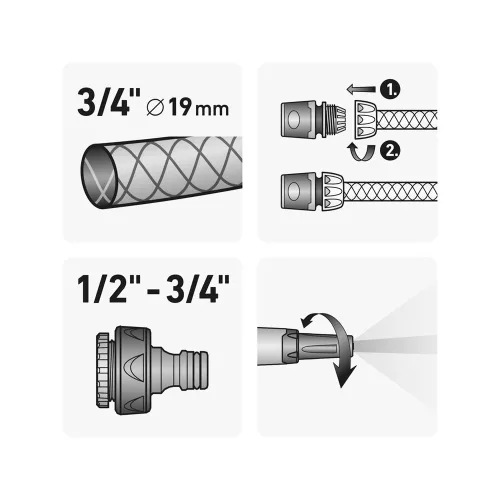 Locsoló alapszett 3/4" Extol Premium