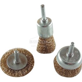   Drótcsiszoló körkefe készlet, fúróba fogható, Extol Craft
