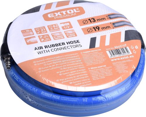 Légtömlő egyenes, 10m, 1/2", átm.: 13 / 19 mm