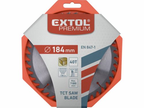 Körfűrészlap, keményfémlapkás 184x30 mm T40
