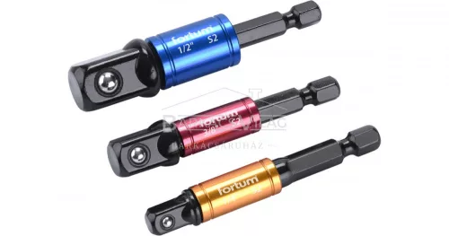Dugókulcs adapter készlet 3db-os; 1/4" - 3/8" - 1/2"