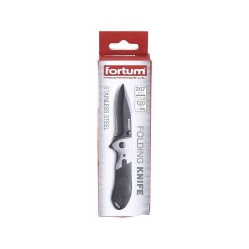 Zsebkés rozsdamentes pengével 207/120 mm Fortum