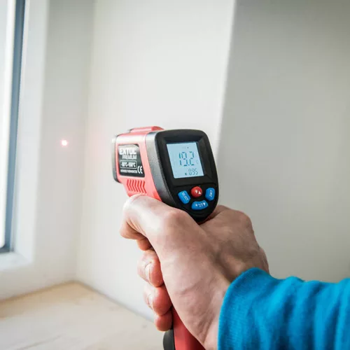 Infravörös digitális hőmérő LCD kijelzővel Extol Premium
