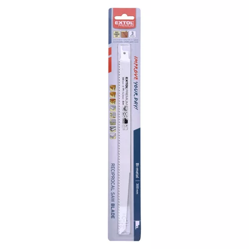 Szablyafűrészlap készlet Extol Premium 300 mm
