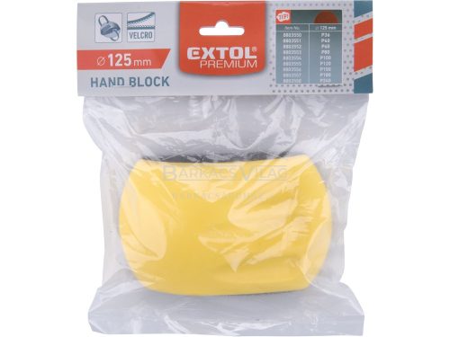 Kézi csiszolóblokk, (stekli) 125 mm-es csiszolókoronghoz