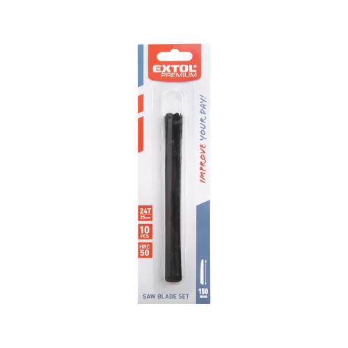 Fémfűrészlap 10db-os készlet 150mm Extol Premium