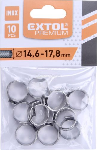 Csőbilincs készlet 10db-os, állítható, 14,6-17,8 mm
