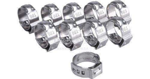 Csőbilincs készlet 10db-os, állítható, 17,8 - 21,0 mm