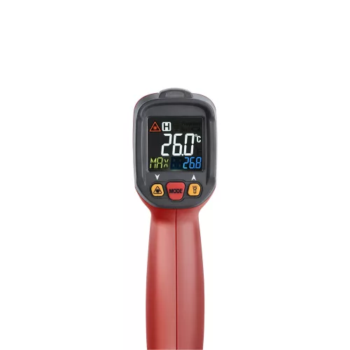 Infravörös, digitális hőmérő, -40°C~ +800°C, LCD kijelző, nem testhőmérő