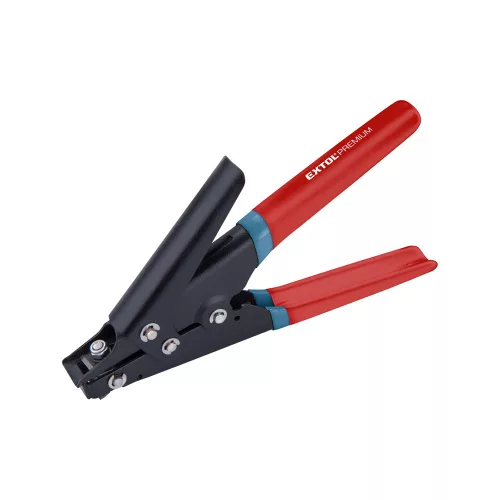 Fogó kábelkötegelőhöz, duál piros/szürke nyél, akasztós szerszámtartó