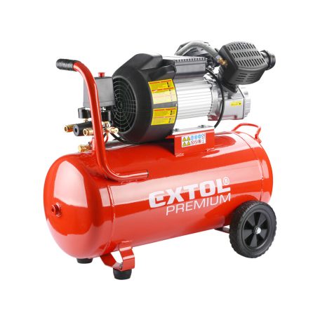 Olajos légkompresszor 2200W 50l tartály 8 bar; 356 l/min Extol Prémium 8895320