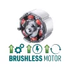 Akkus ütvecsavarozó,1/2" négyszög, SHARE20V, 500Nm, BRUSHLESS, 2Ah Extol Industrial