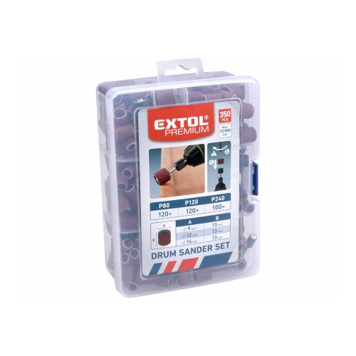 Mini csiszoló készlet 350 db Extol Premium