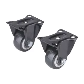 Készülékgörgő fix 40 mm 2 db/csomag fekete