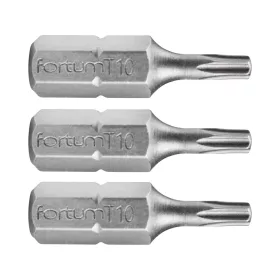 Behajtóhegy Torx 10 x 25 mm, 3 db, Fortum