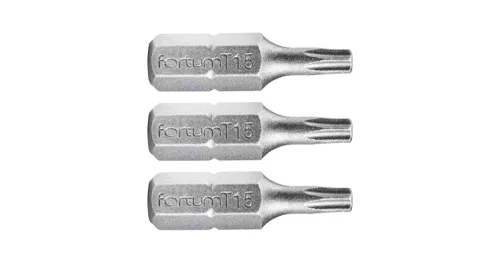Behajtóhegy Torx 15 x 25 mm, 3 db, Fortum