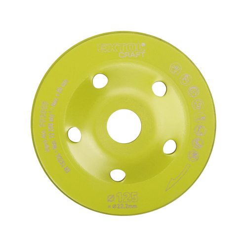 Gyémántcsiszoló korong turbo 125 x 22,2 mm Extol Craft