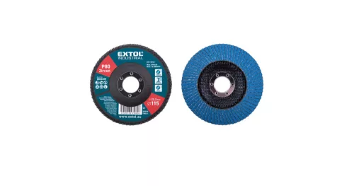 Lamellás csiszoló 115x22 mm P80 fém Extol Industrial