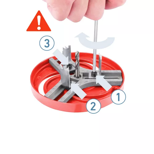 Körkivágó gipszkartonhoz,állítható 19-127mm Extol Premium