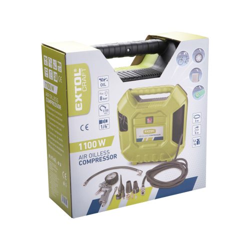 Olajmentes légkompresszor 1100 W Extol Craft